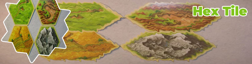 Game with hexagon tiles